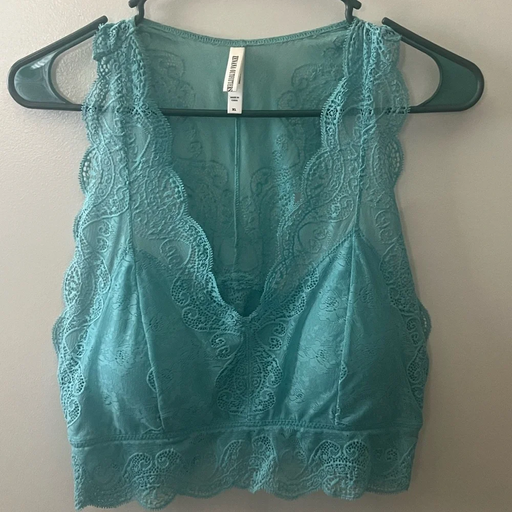 Zenana Aqua Lace bralette